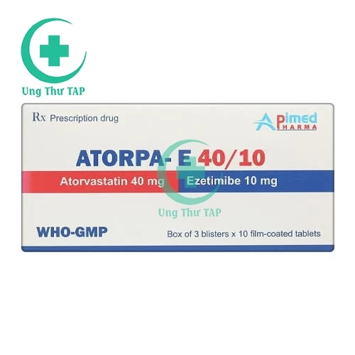Atorpa- E 40/10 - Thuốc điều trị tăng cholesterol máu hiệu quả